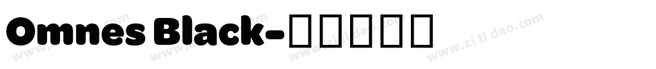 Omnes Black字体转换